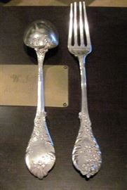 French made  .950  large spoon and fork