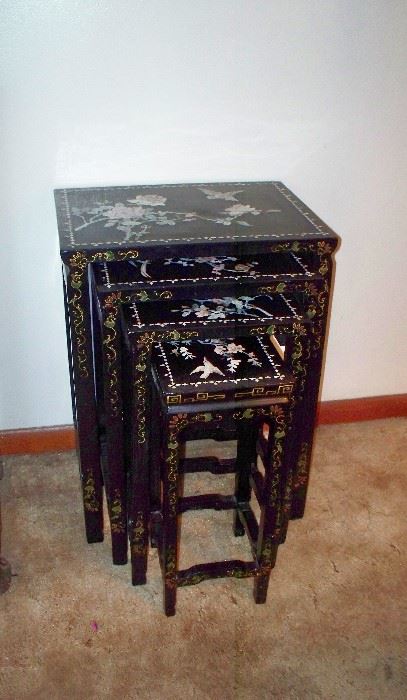 Oriental Stacking Tables