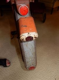 THE " ROCKET BICYCLE"  TOO COOLIE  WITH ORIGINAL PARTS,  NOTE THE SURFACE RUST WILL CLEAN UP 