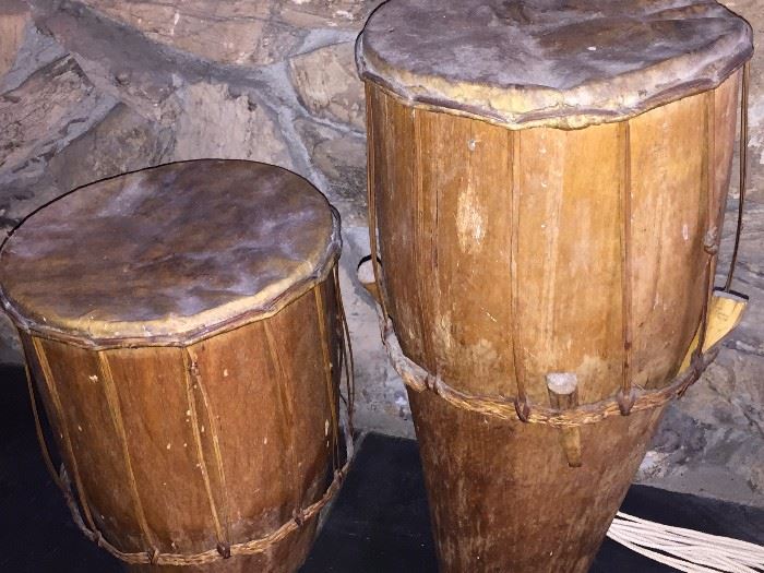 African style tribal drums