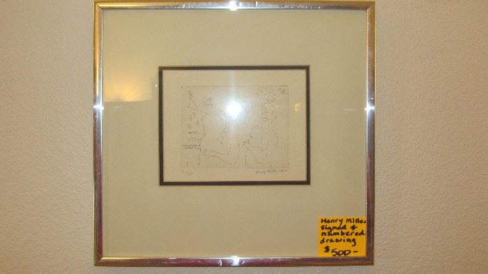 Howard Miller signed and numbered drawing #21 of 25.