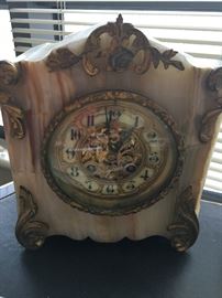 L. Marti Marble Mantle clock