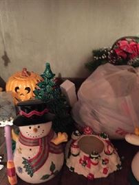 Christmas and Halloween decor