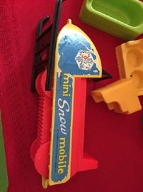 Fisher Price Mini Snow Mobile with sled