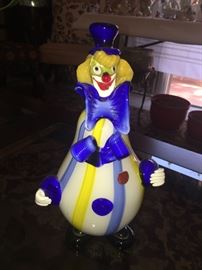 Hand blown Murano Vintage Clown
