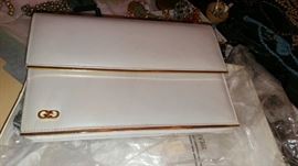 Gucci Vintage Gold Metal Trim Purse