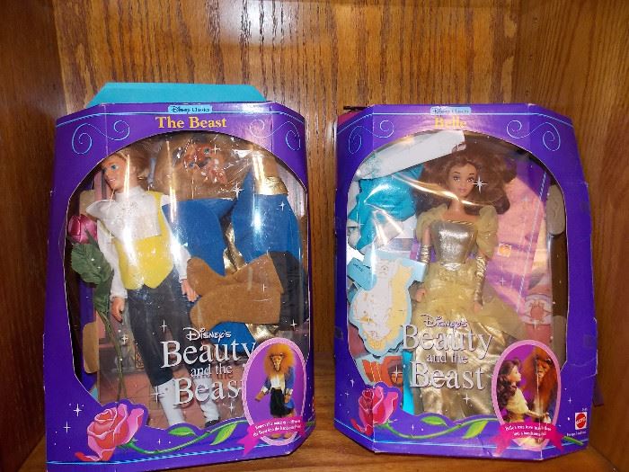 Vintage Beauty and the Beast Dolls 1991