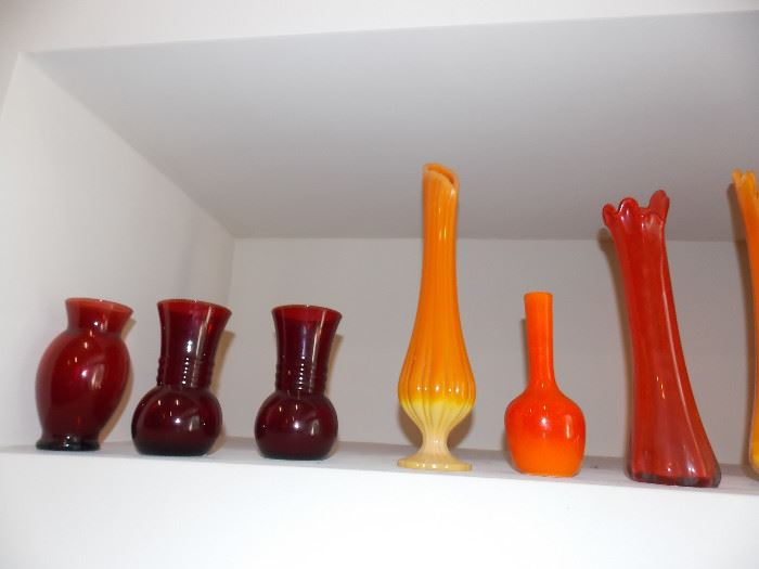 Ruby Glass Vases and more