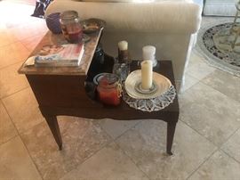 nice side table with marble top