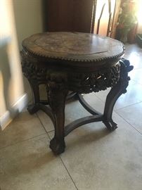 very nice side table with marble top