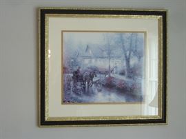 One of many framed prints.