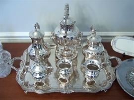 Pilgrim Silver Plate coffee/tea service.