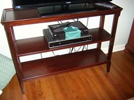 Mahogany stand or console table. Not components.