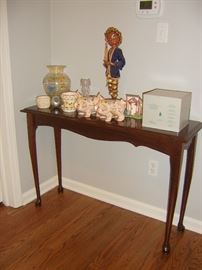 Console table and misc. items.