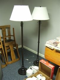 Pair floor lamps.