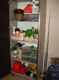 Cabinets of misc. chemicals & etc.