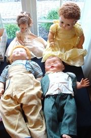 Some of the medium size dolls.