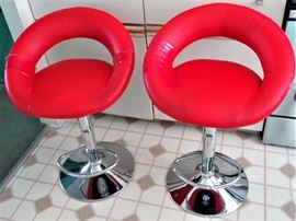 America Signature Red & Chrome Chairs