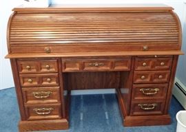 Oak Roll Top Desk