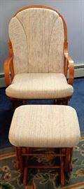 Glider Rocker w/Ottoman