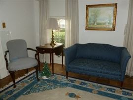 Baker inlaid mahogany drop leaf Pembroke Table...one of a pair