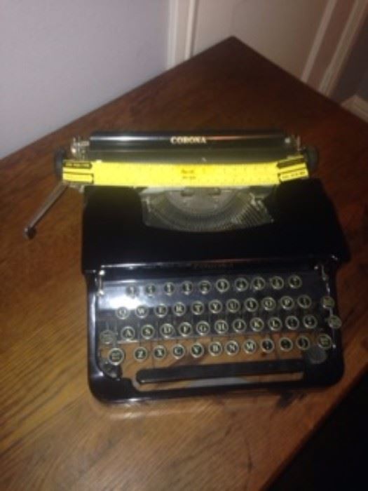 1940's L.C. Smith and Corona manual typewriter.