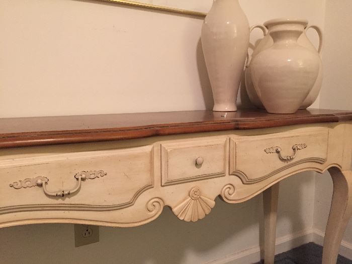 Ethan Allen French Country console table