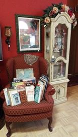 One of two matching chairs, curio