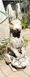 Bunny yard art