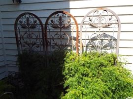 Wrought-iron yard art