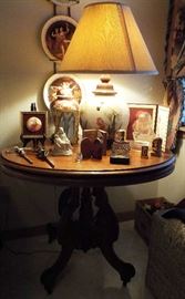 Nice antique table & religious icons