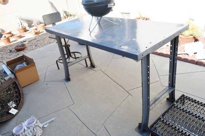 great stainless top work benches, great to repurpose and even use in a kitchen