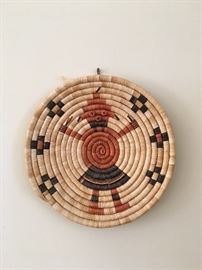 Hopi Coil Plaque "Koyemei Kachina" by Eloise Onsae 10" 