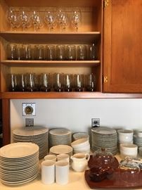 Crate and Barrel Dinnerware, Vintage Glassware, Stemware