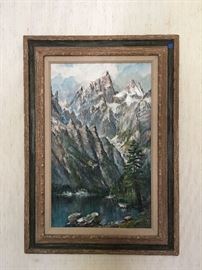 Cathedral Group of the Grand Tetons by Archie Boyd Teater
