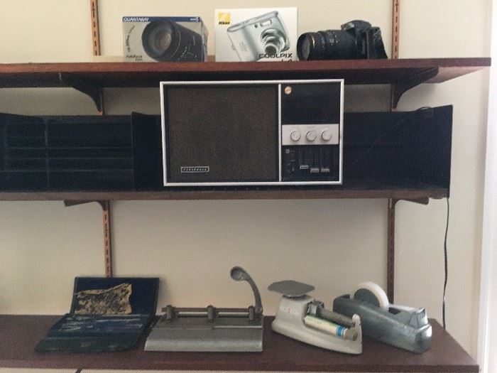 Vintage Radio, Vintage Office Supplies, Camera Equipment 