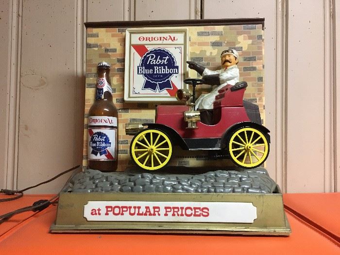 Pabst Blue Ribbon Automated Beer Advertising Stand