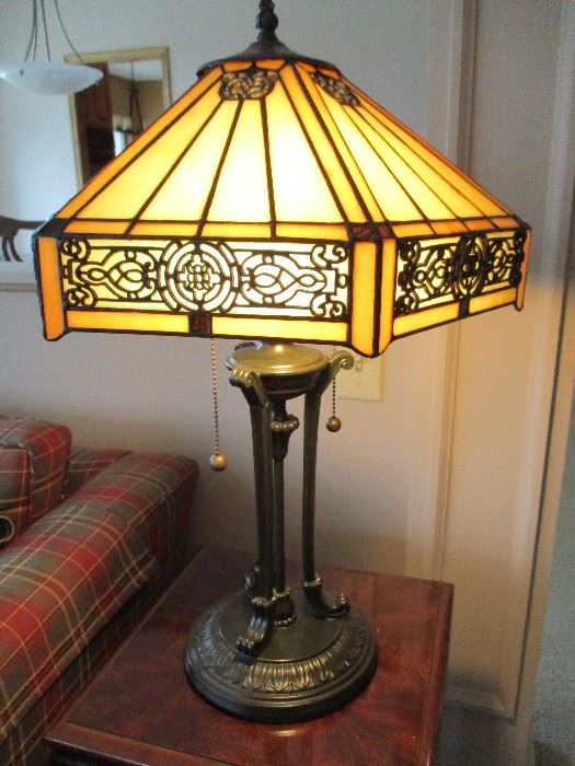 Very new Quoizel lamp.  Smaller scale