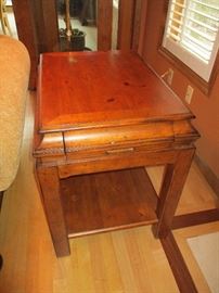 Designer Polo Ralph Lauren side table with pull out drawer