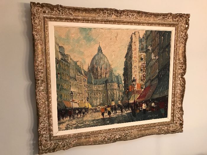 Original Marcel Brisson oil painting. There is slight damage