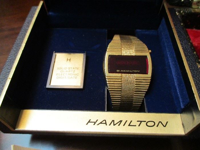 Vintage Hamilton QED Electronic gold filled watch