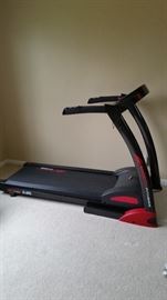 SMOOTH FITNESS FOLDING TREADMILL. 62 INCH DECK WITH A 3.5 HORSEPOWER COMMERCIAL GRADE MOTOR.