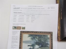 SIMILAR PAINTING SOLD ON 4/6/17 FOR $1625(INCL BUYERS PREMIUM)