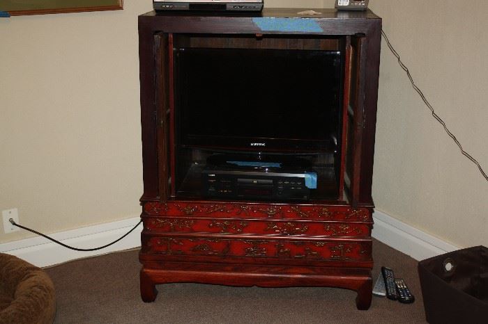 TV AND ASIAN FLAIR CABINET