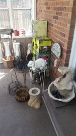 Some of the garden decor, SOME ARE SOLD