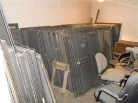 lots of aluminum windows