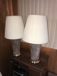VINTAGE CRYSTAL LAMPS