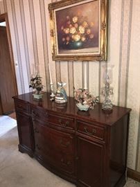 VINTAGE CHERRY WOOD SIDEBOARD/BUFFET