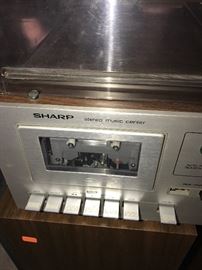 RECORD PLAYER AND SPEAKERS