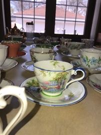 COLLECTIBLE FINE CHINA TEACUPS